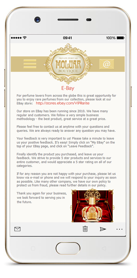 web design, perfume, ebay store