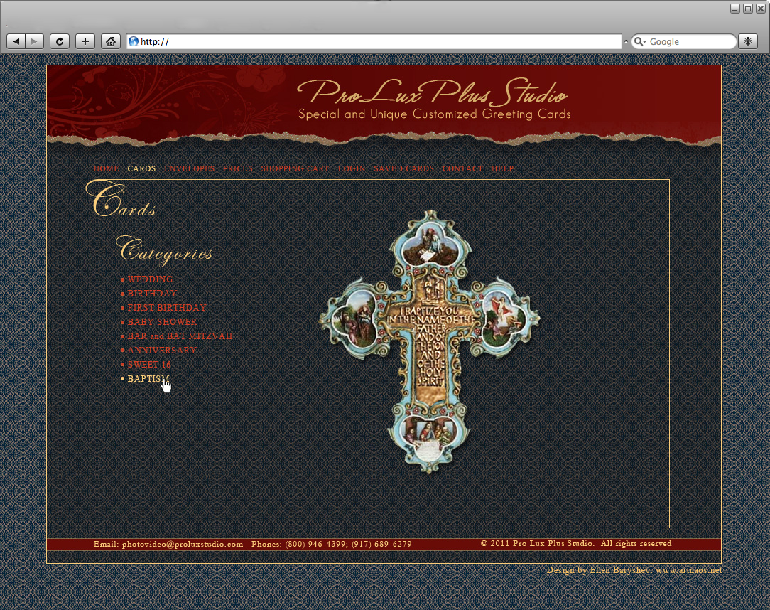 web design, article example